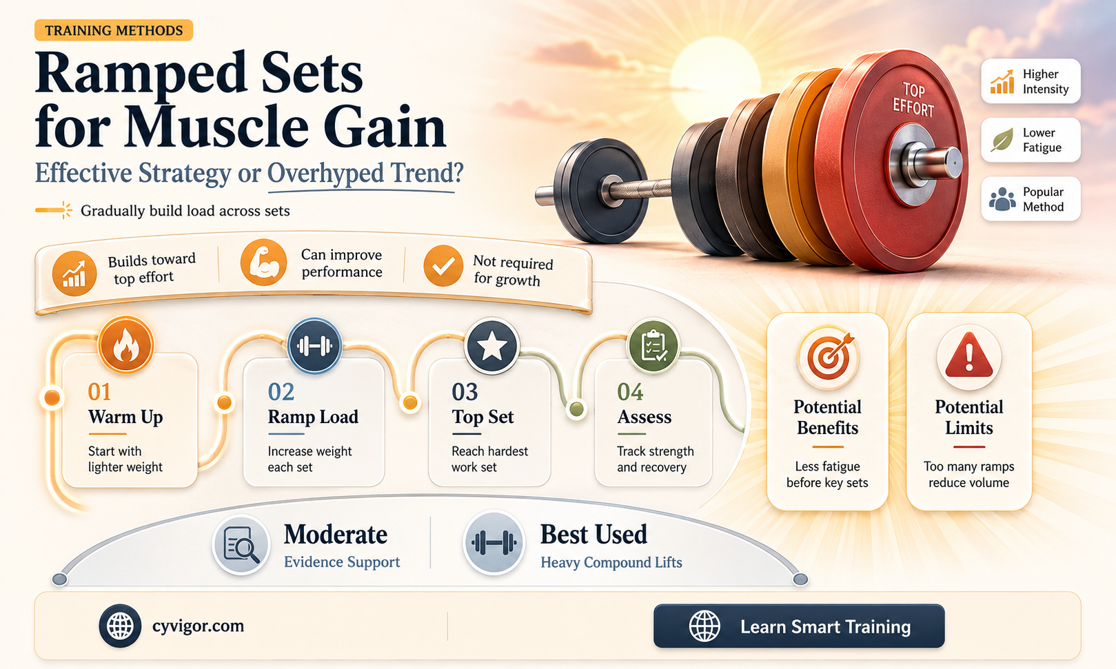 are ramped sets good for gaining muscle