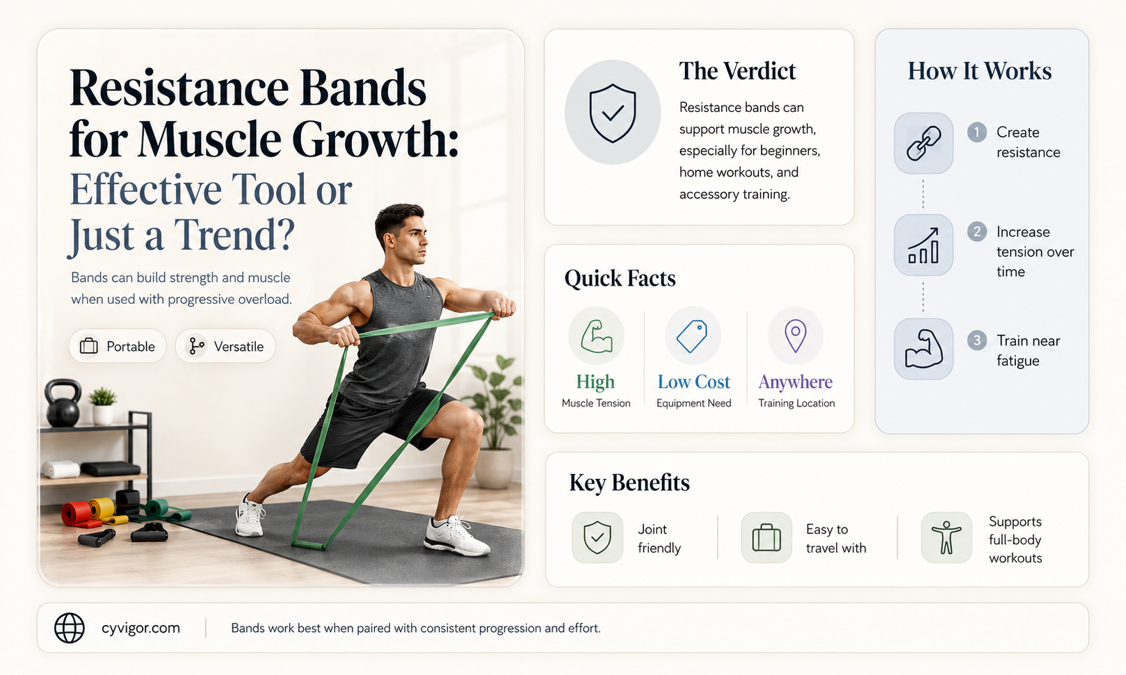 are resistance bands good for muscle growth