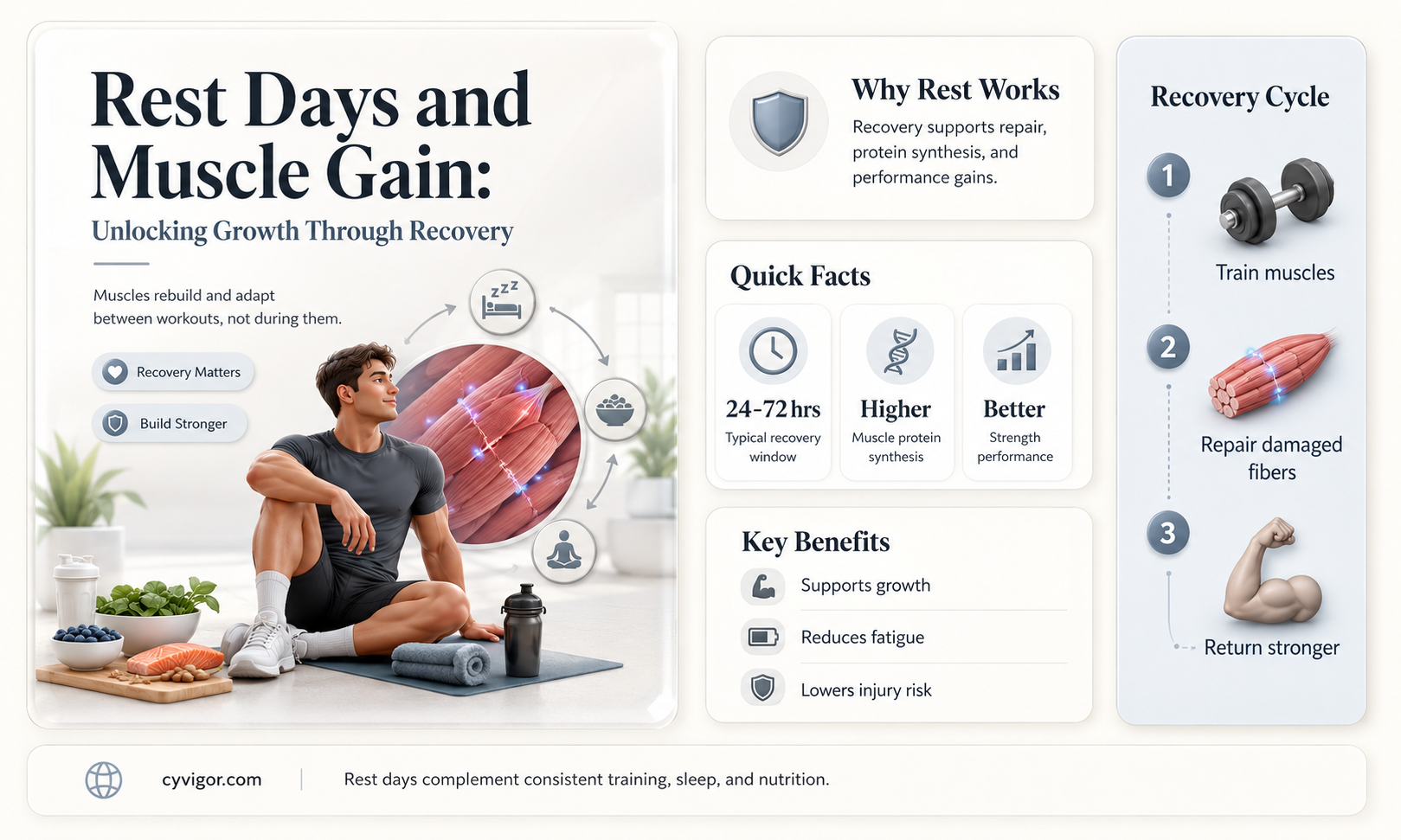 are rest days good for gaining muscle