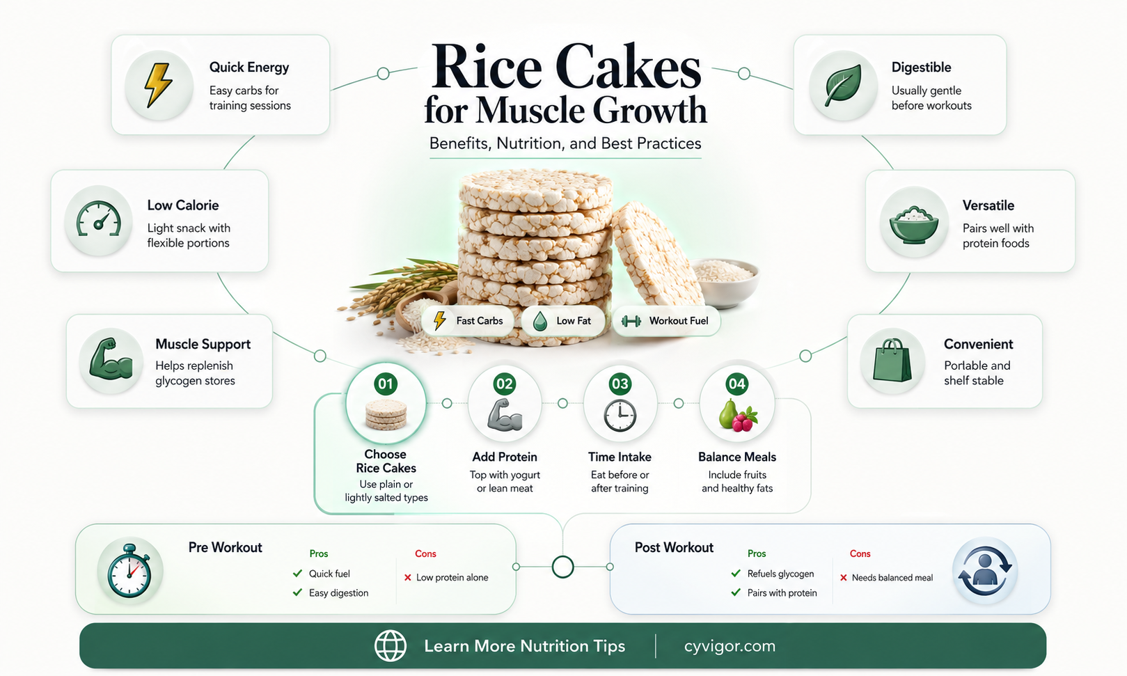 are rice cakes good for muscle
