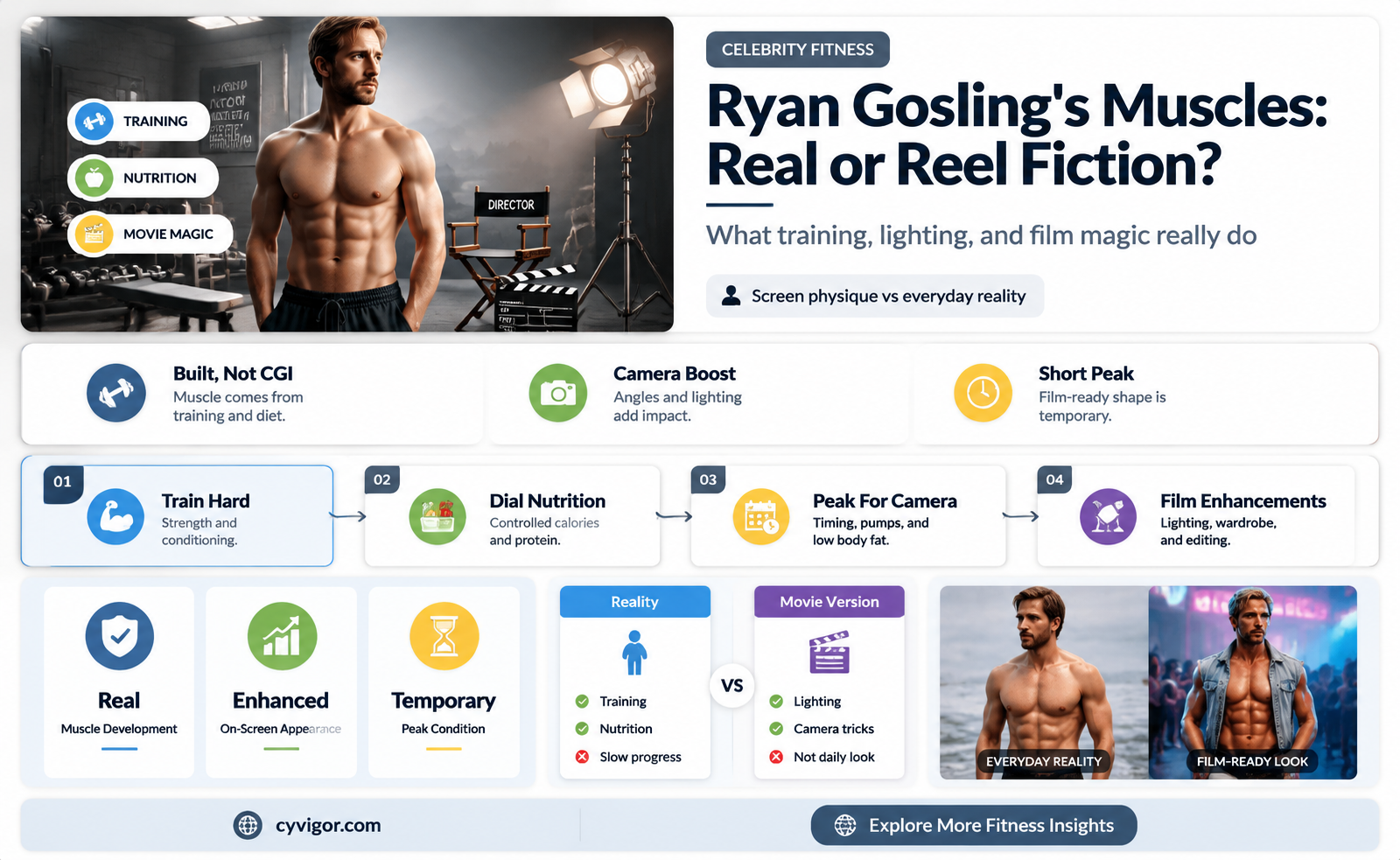are ryan goslings muscles real