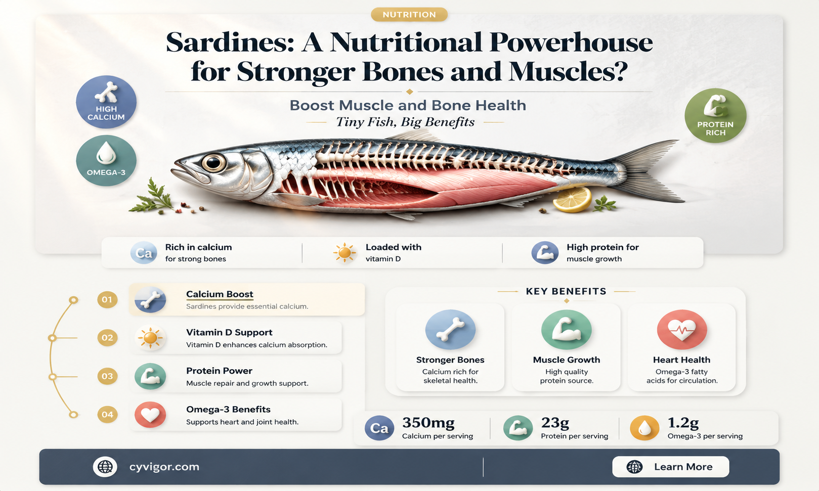 are sardines good for your bones and muscles