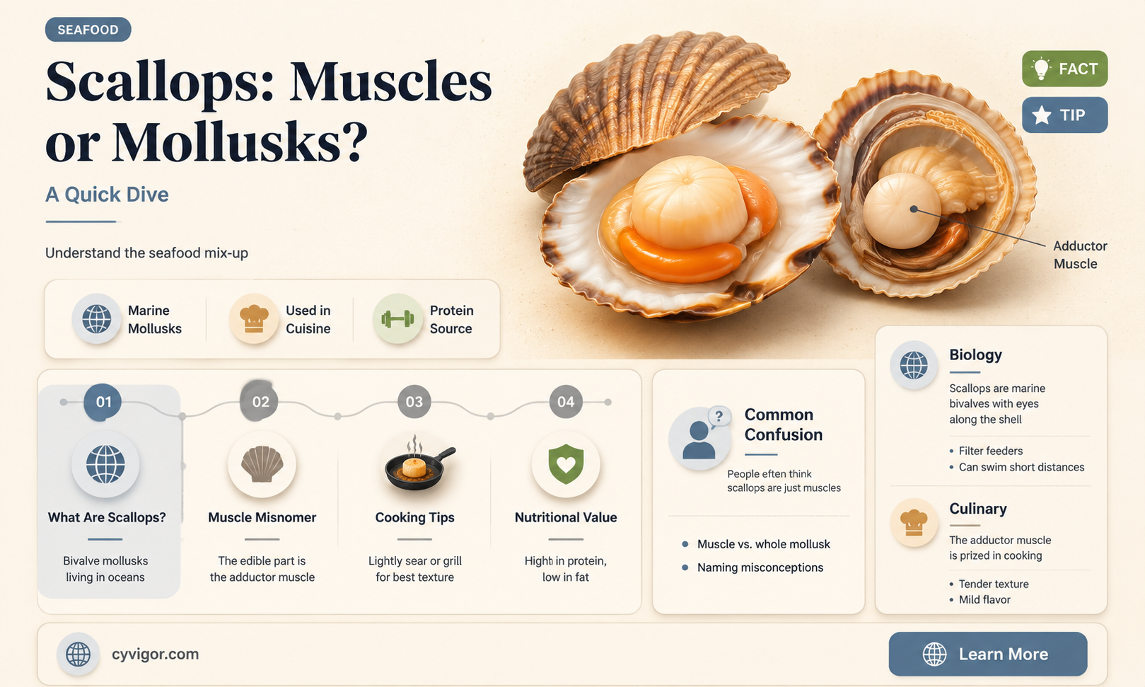 are scallops a muscle