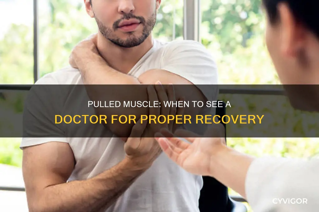 should i go to doctor for pulled muscle
