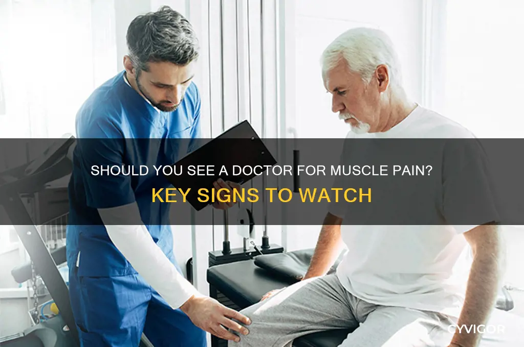 should i go to the doctor for muscle pain