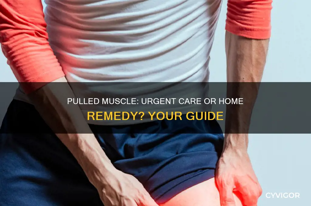 should i go to urgent care for a pulled muscle