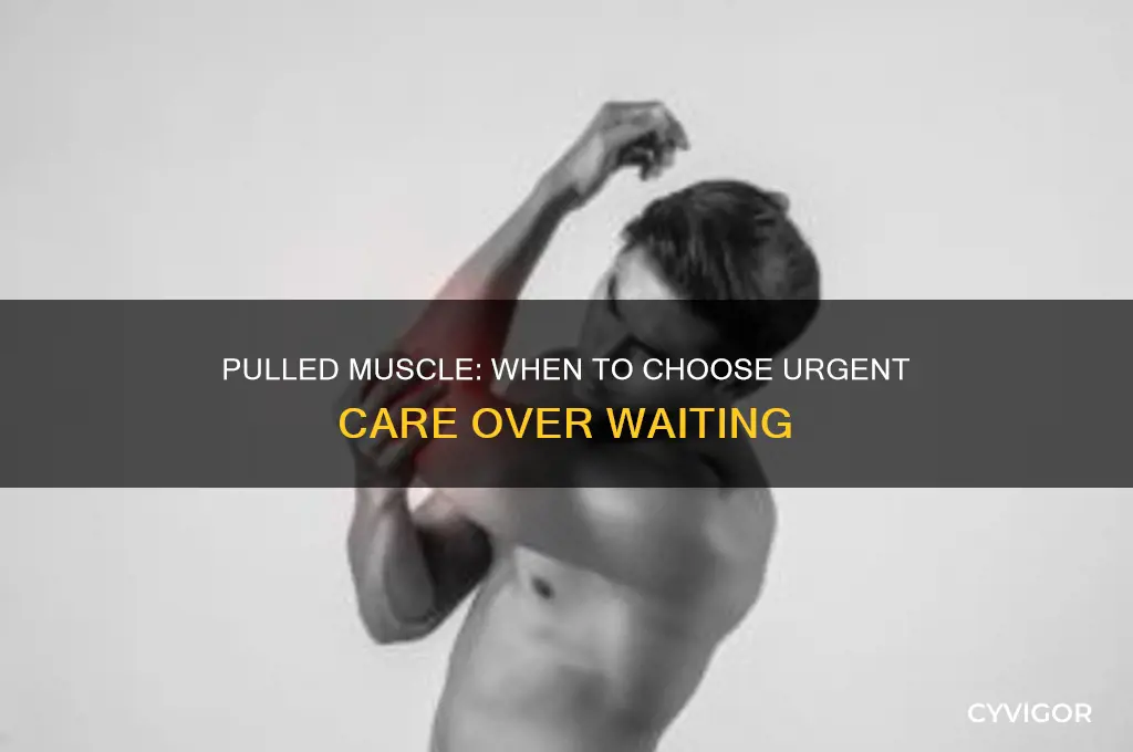 should i go to urgent care for pulled muscle