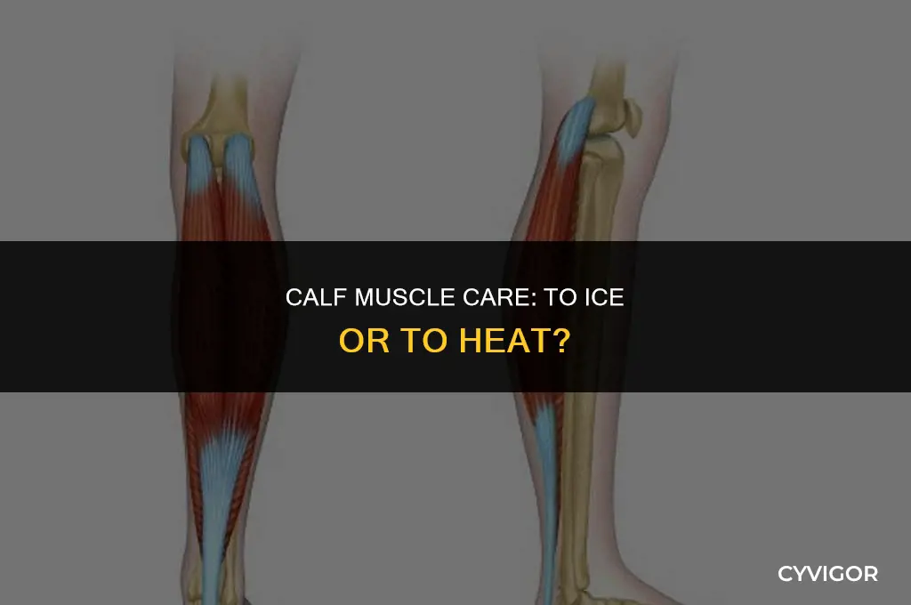 should i ice or heat my calf muscle