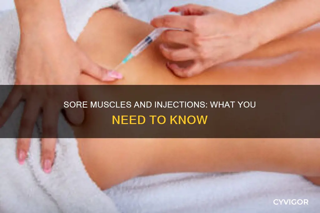 should i inject in a muscle if its sore