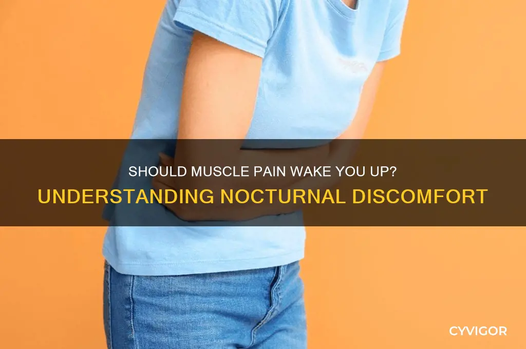 should muscle pain wake up