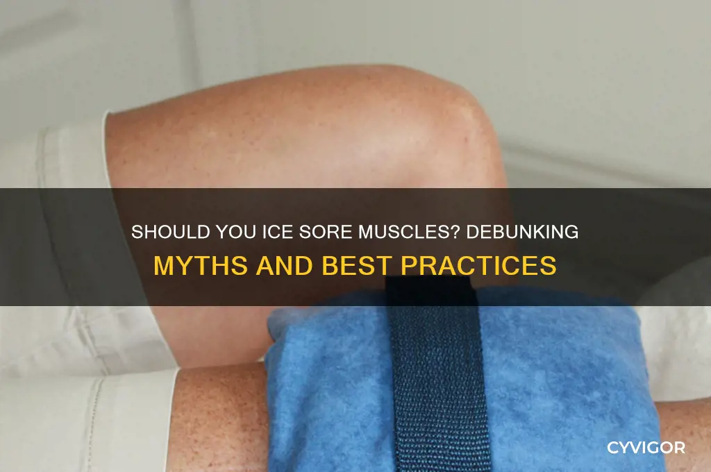 should you ice a sore muscle