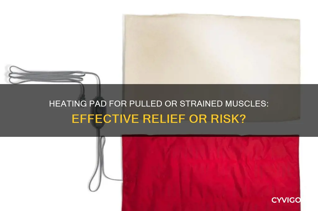 should you out heagting pad on pulled or strained muscles