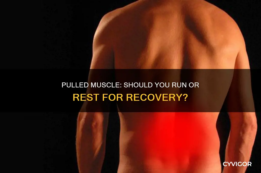 should you run on a pulled muscle