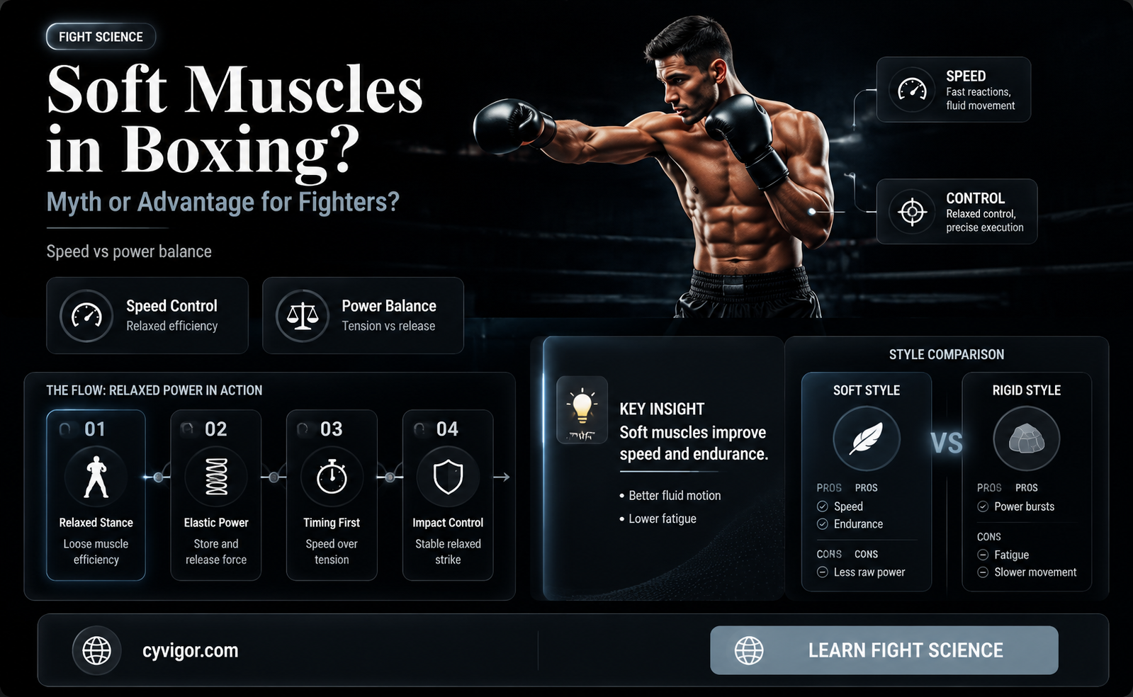 are soft muscles good for boxing