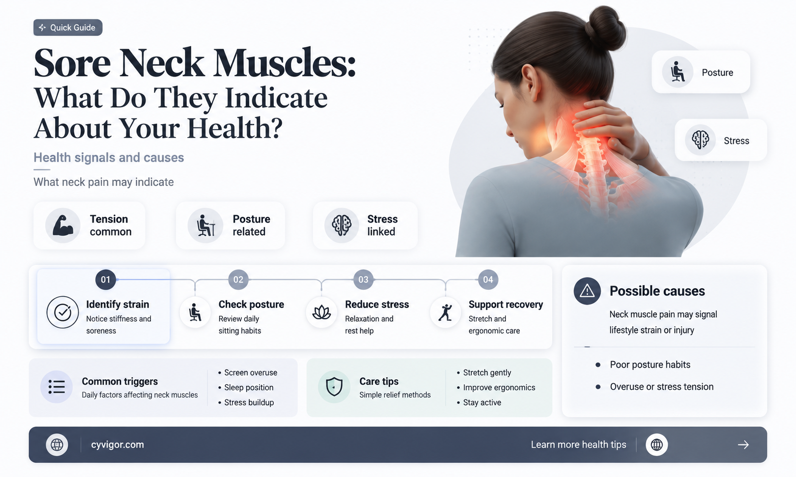 are sore neck muscles an indication of anything