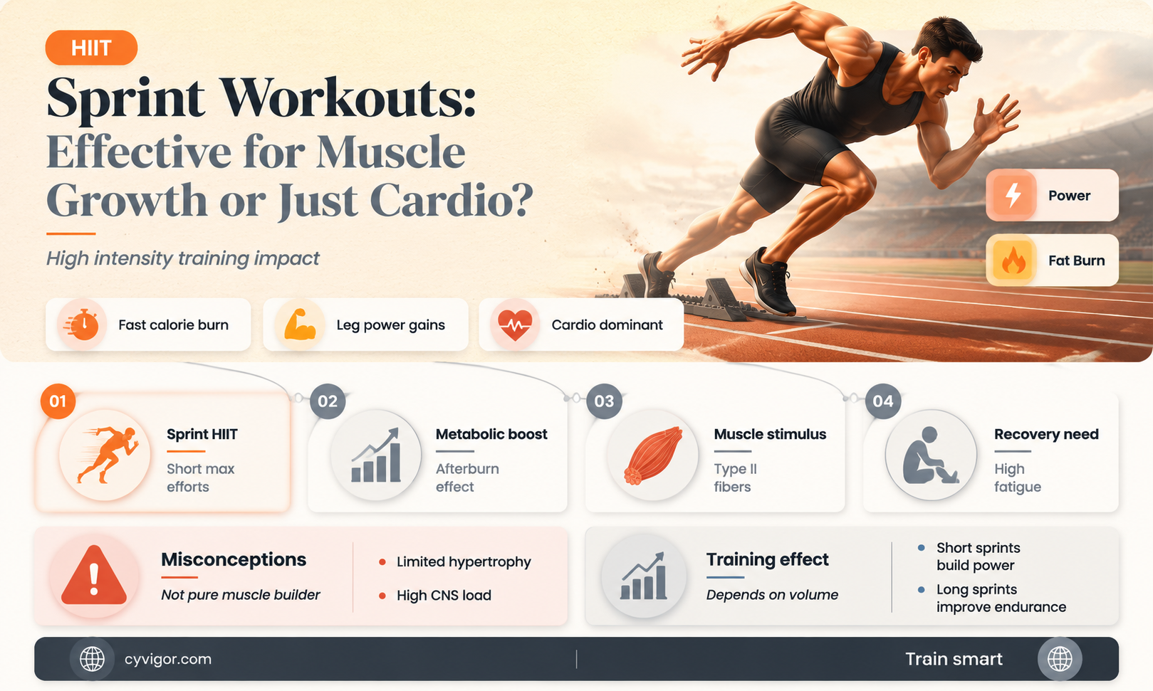 are sprint workouts good for muscle