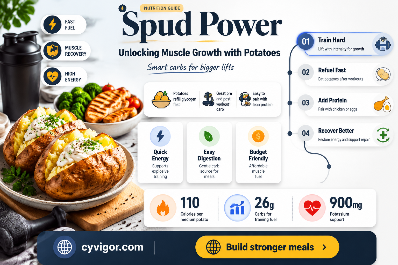 are potatoes good for building muscle