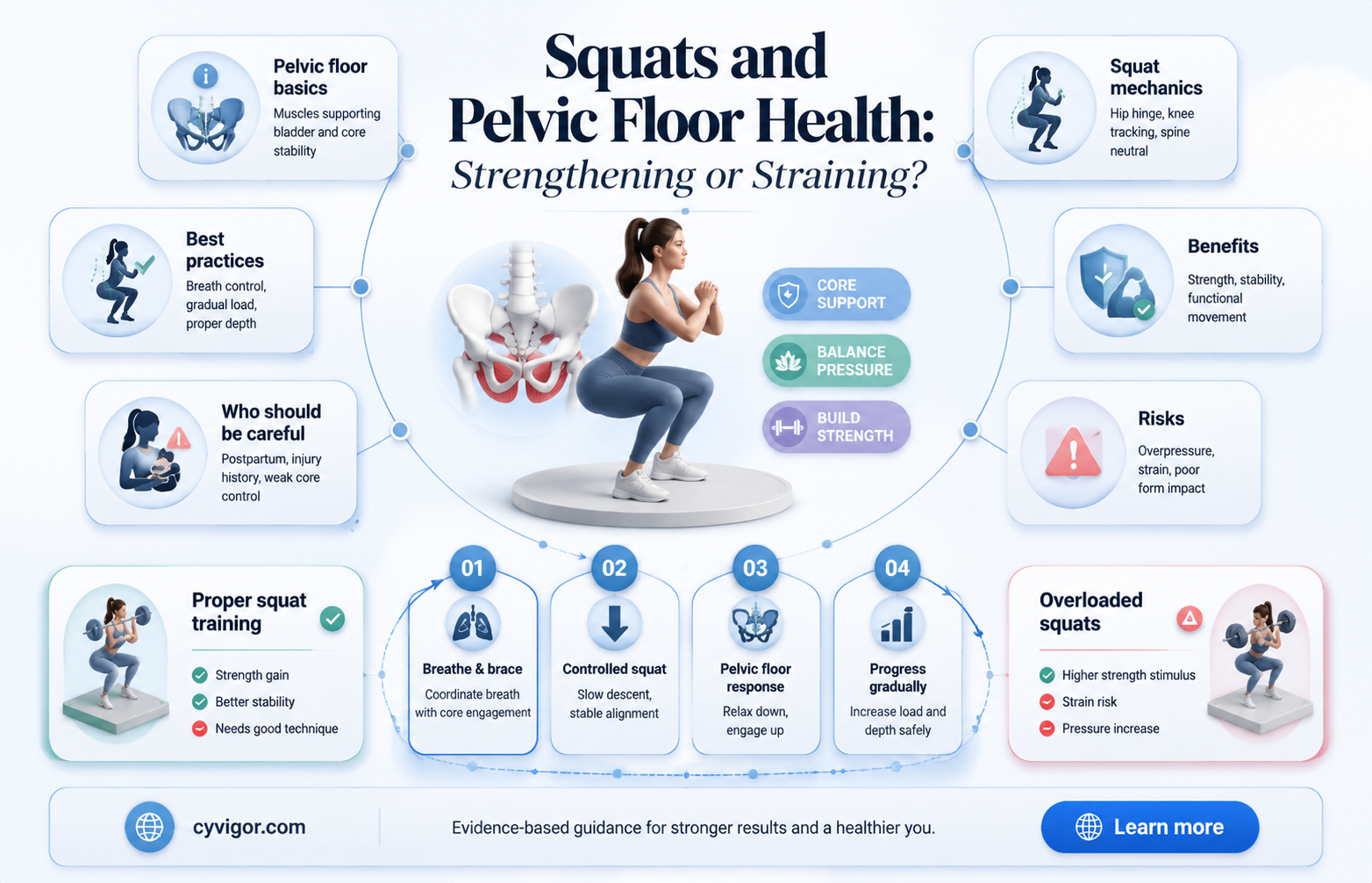 are squats good for pelvic floor muscles