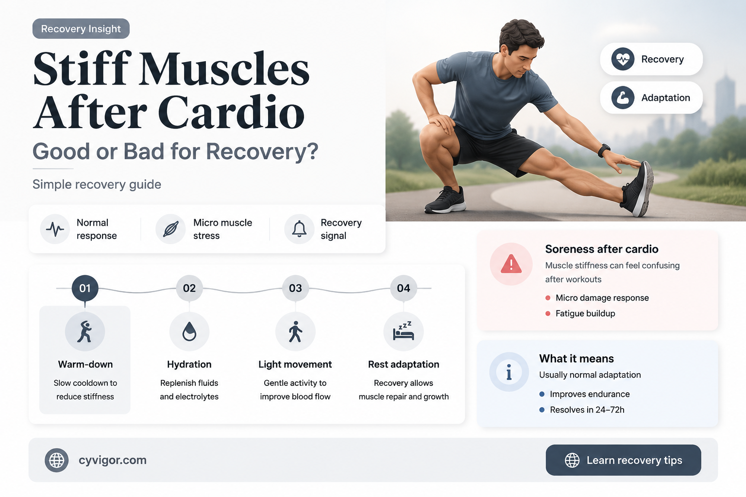 are stiff muscles good after cardio
