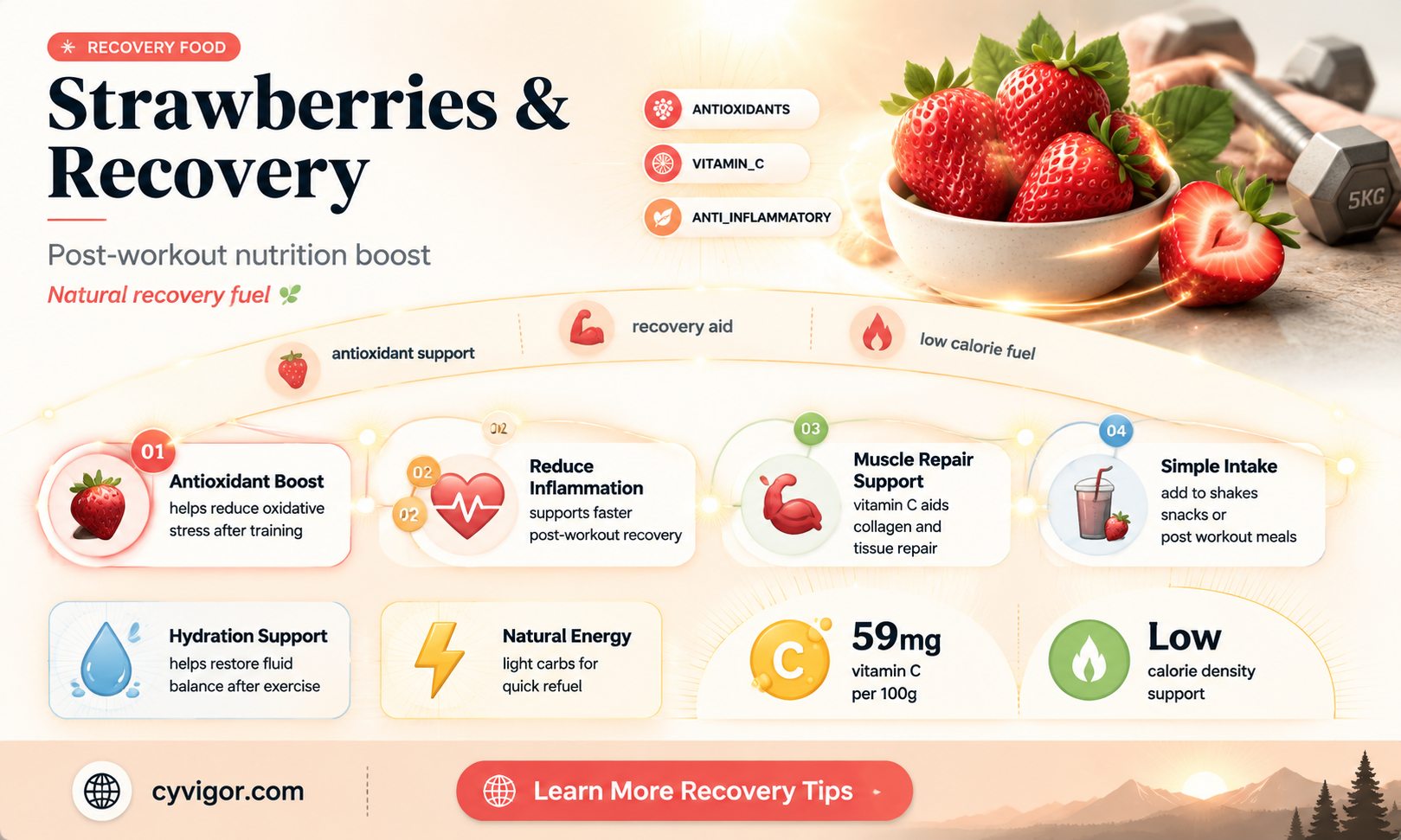 are strawberries good for muscle recovery