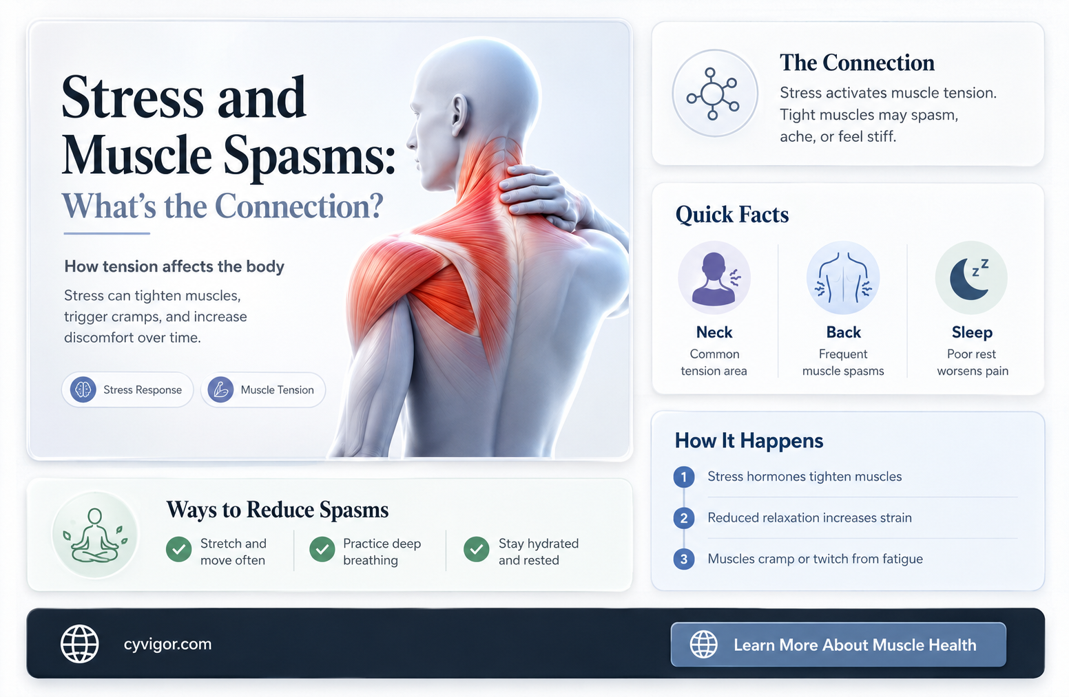 are muscle spasms caused by stress