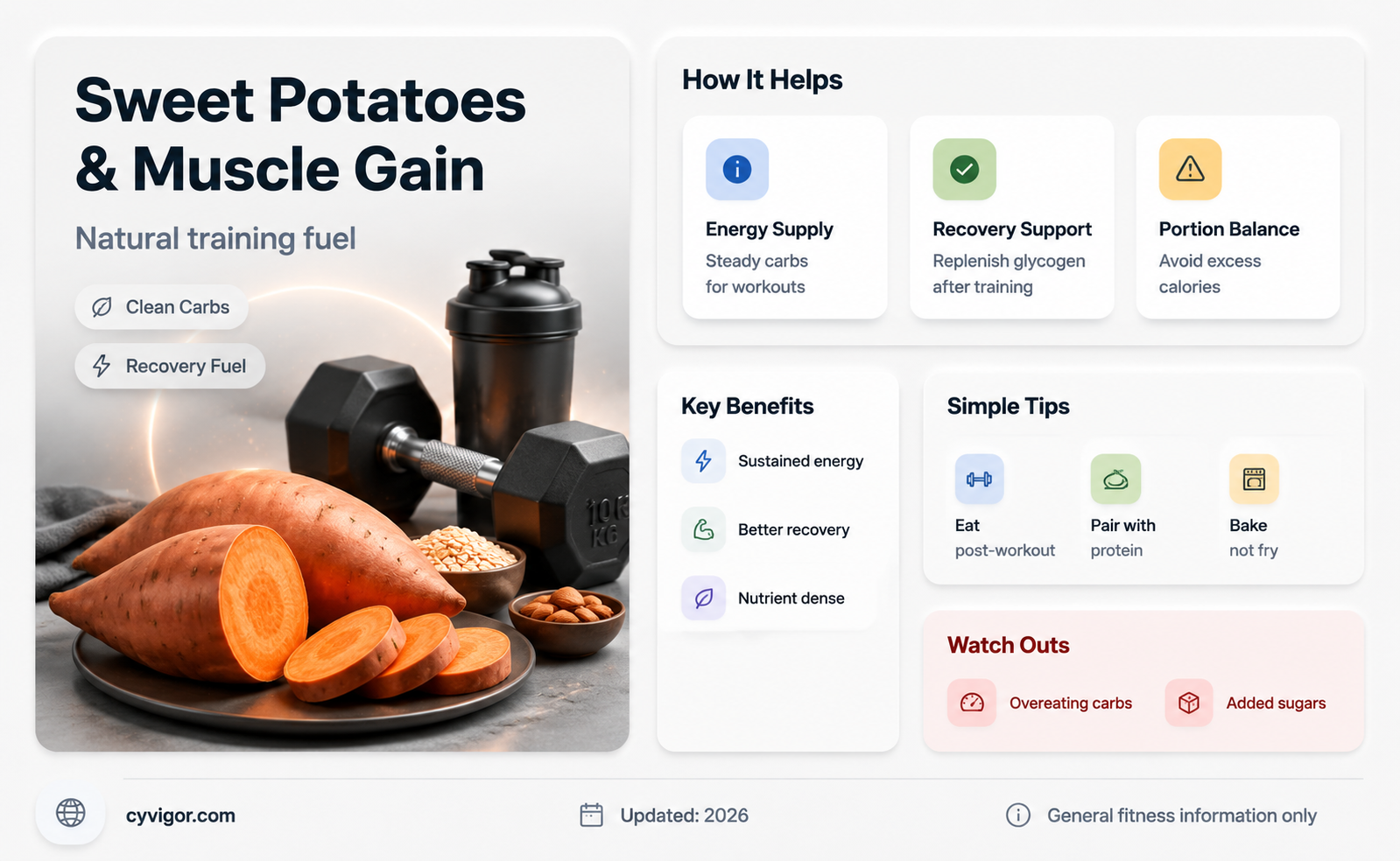 are sweet potatoes good for muscle gain
