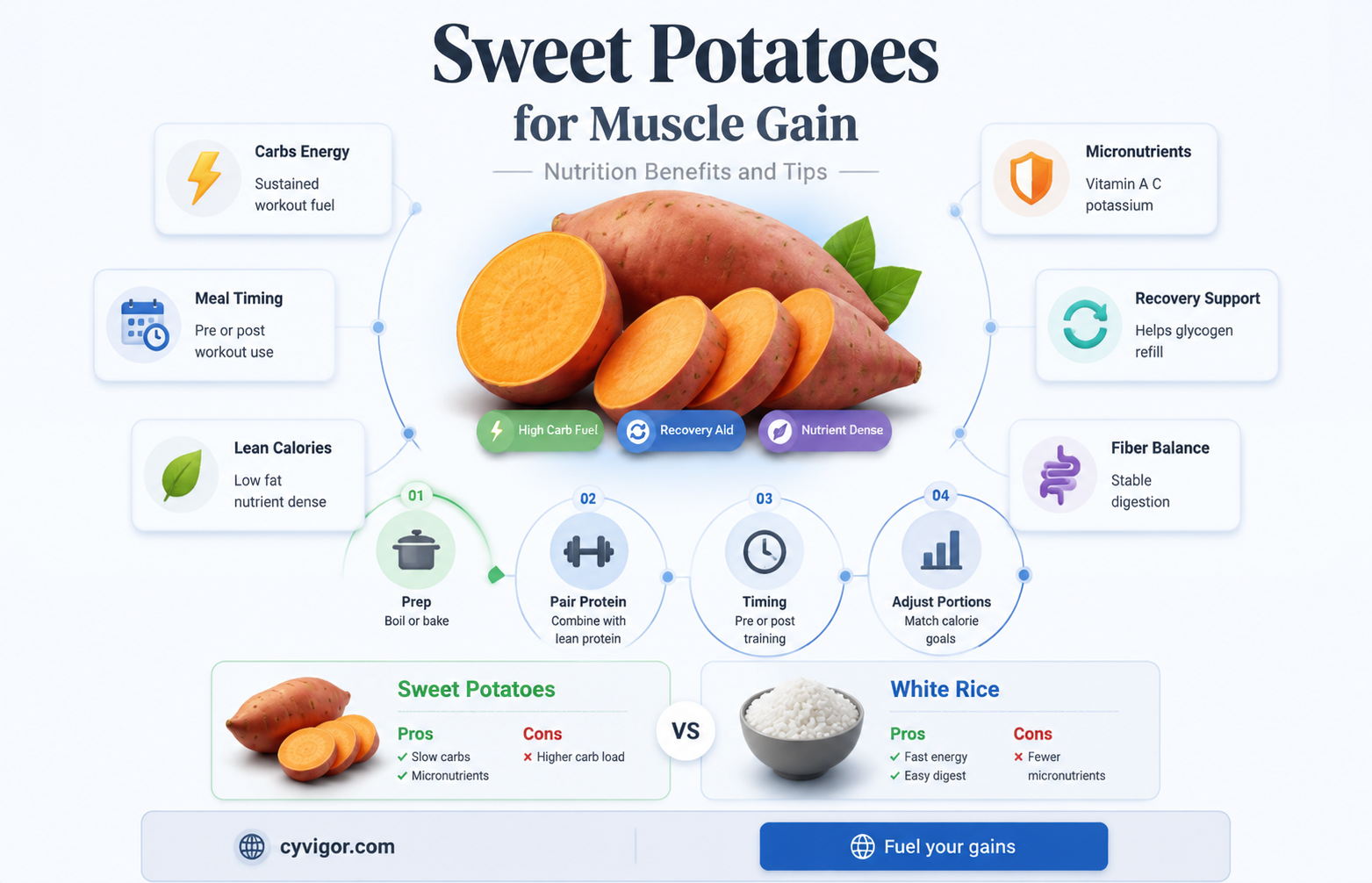 are sweet potatoes good for muscl gain