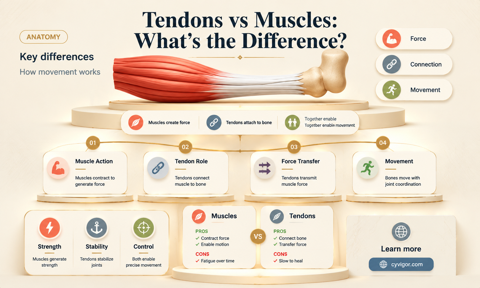 are tendons a muscle