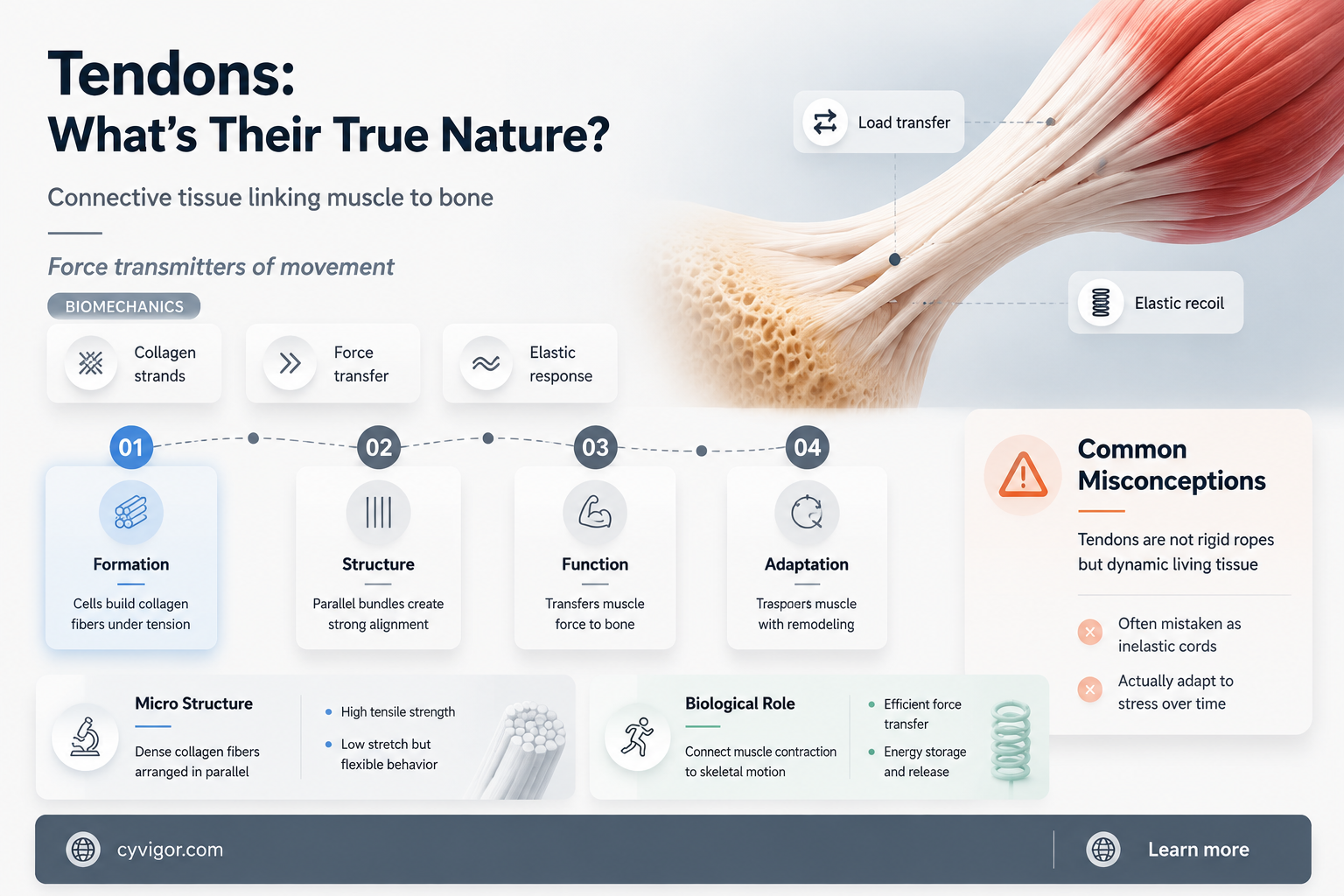 are tendons bone or muscle