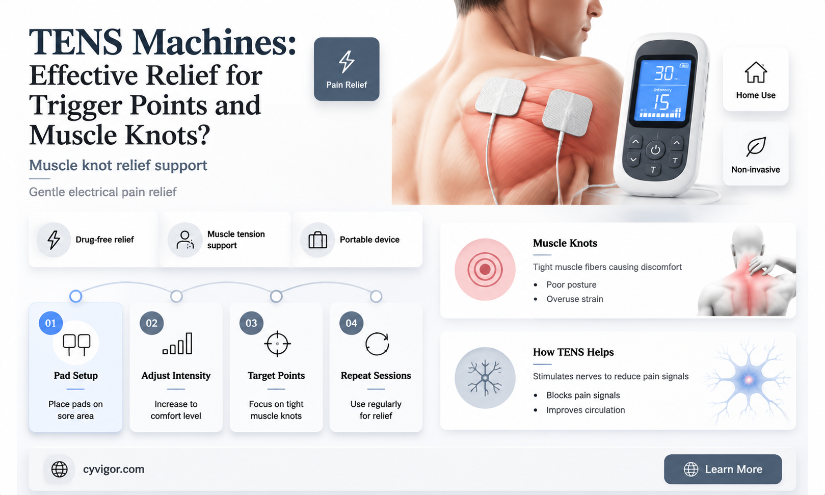 are tens machine good for trigger points and muscle knots