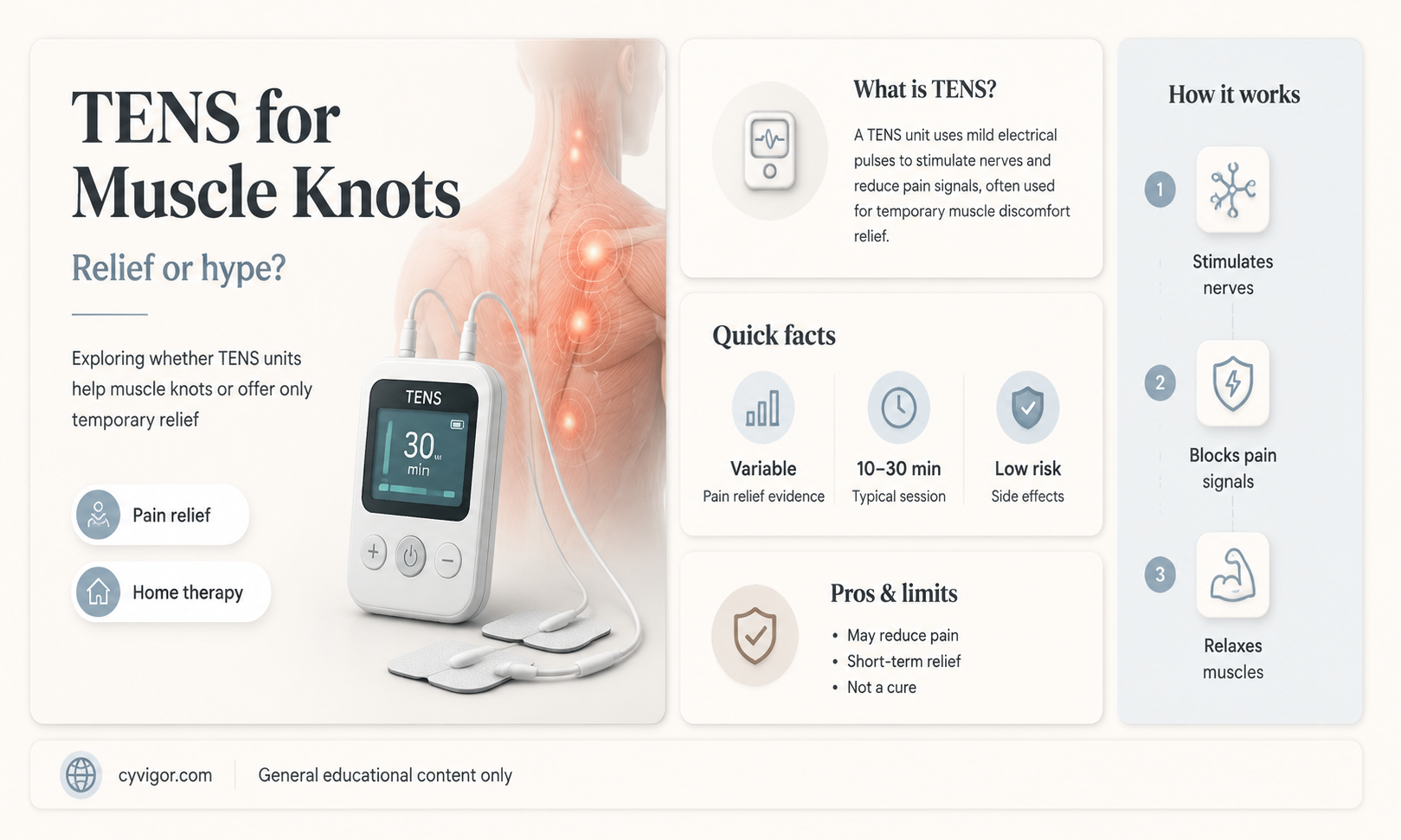 are tens units good for muscle knots