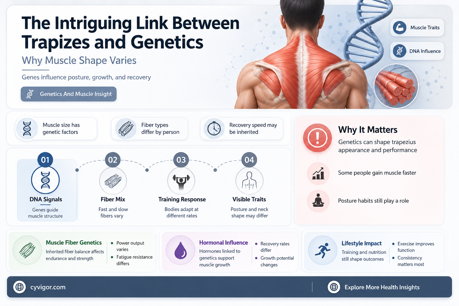 are muscle trapizes gentic
