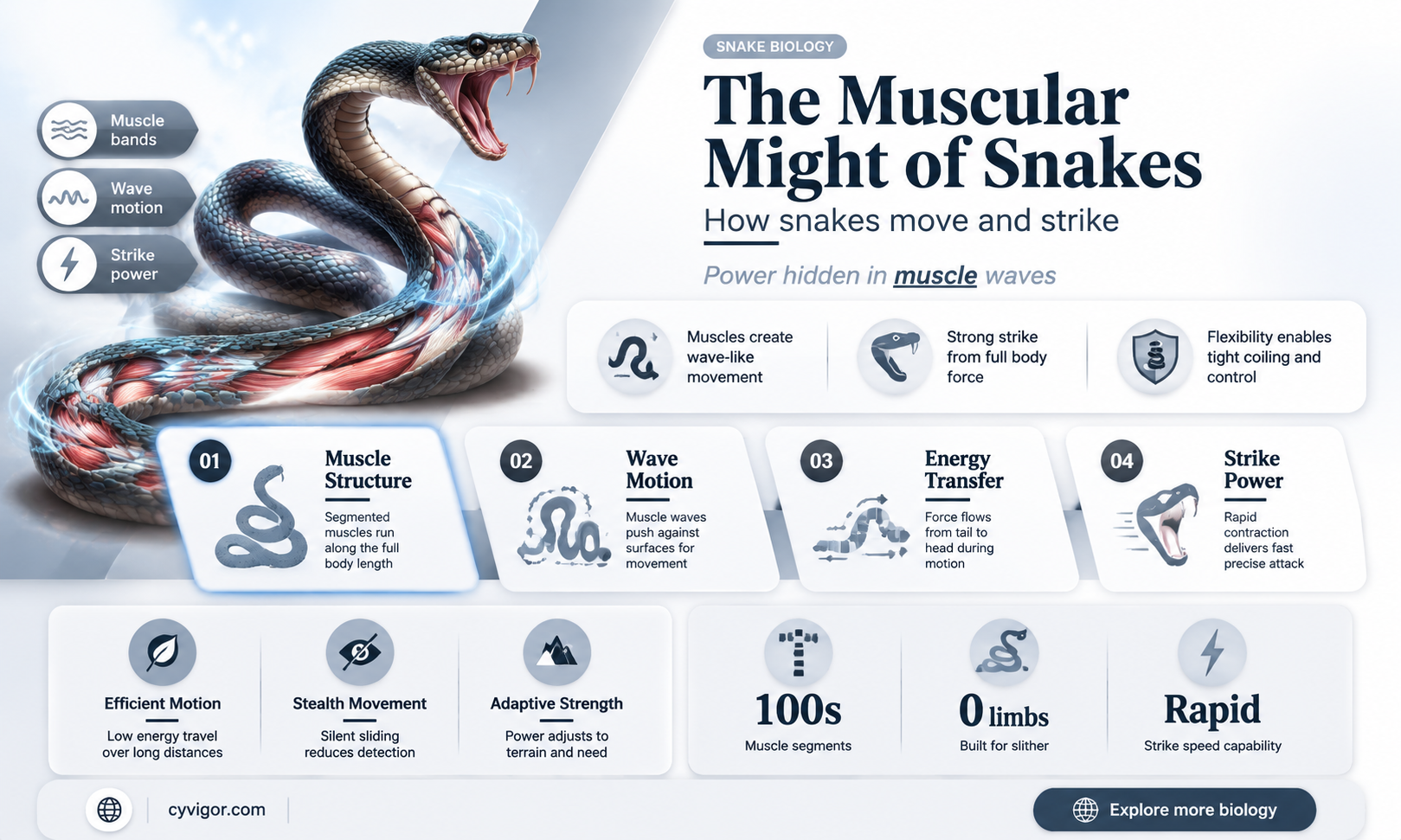 are snakes one big muscle