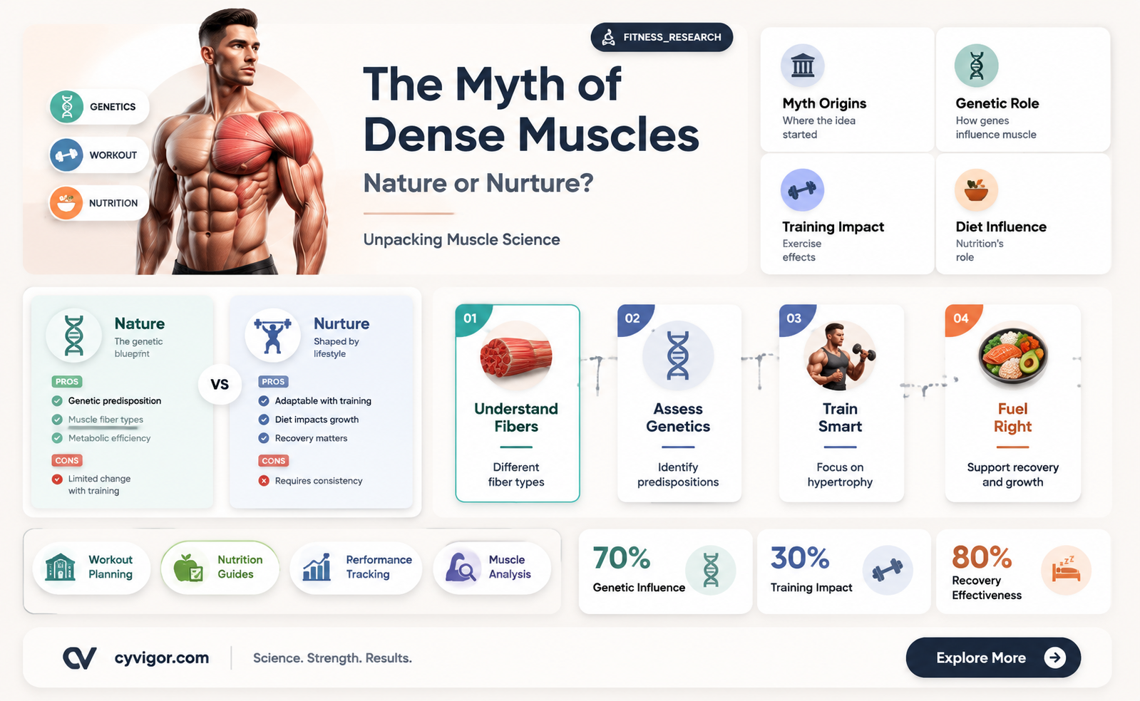 are dense muscles genetic