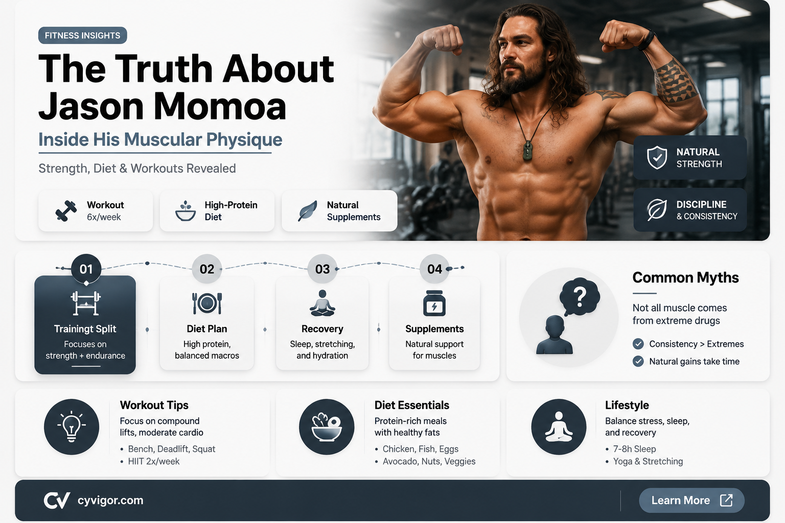 are jason momoas muscles real