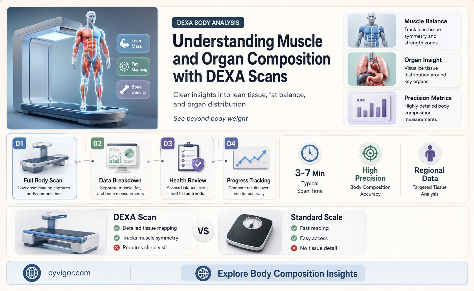 are organs muscles on dexa