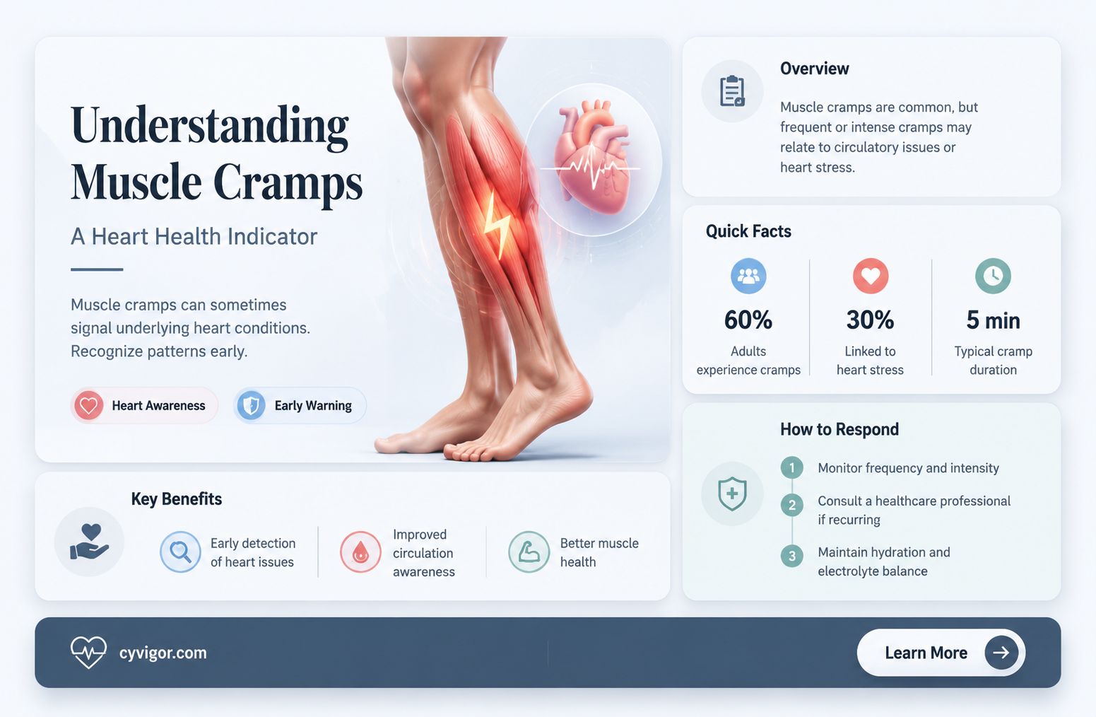 are muscle cramps part of a heart condition