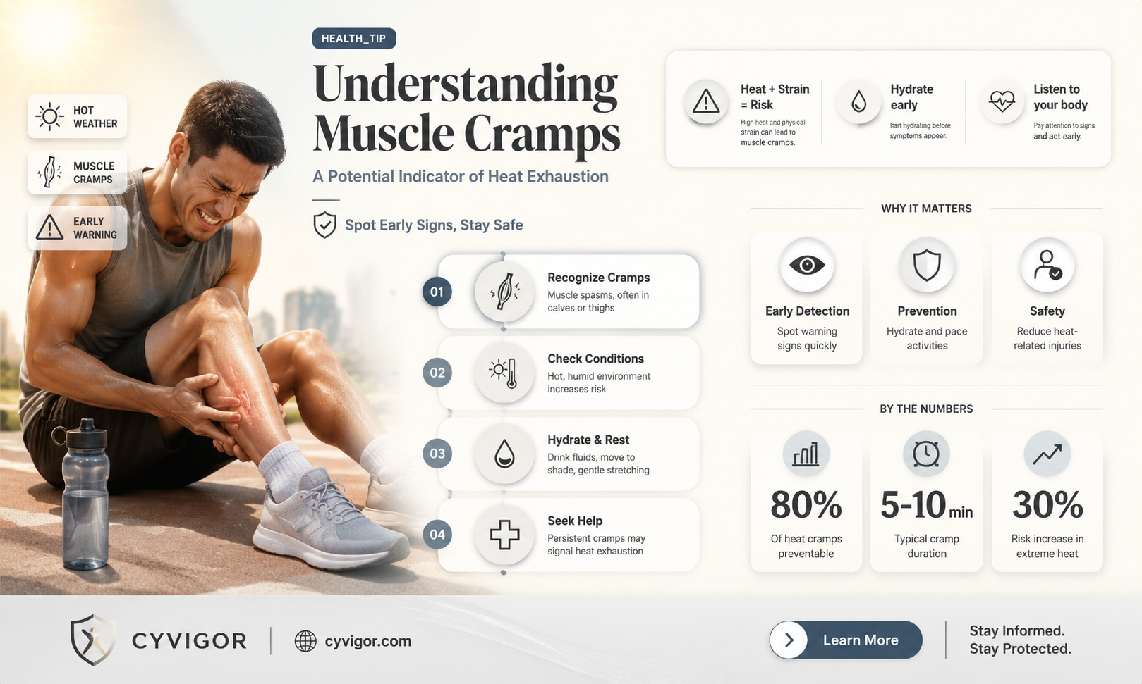 are muscle cramps a sign of heat exhaustion