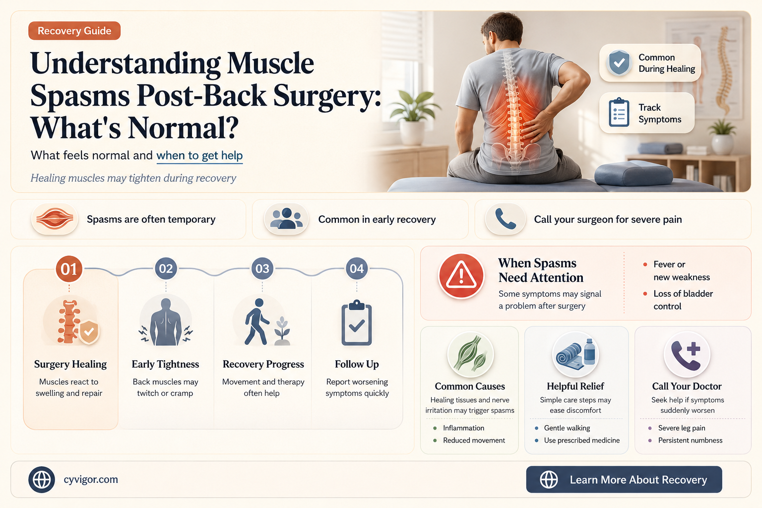 are muscle spasms normal after back surgery