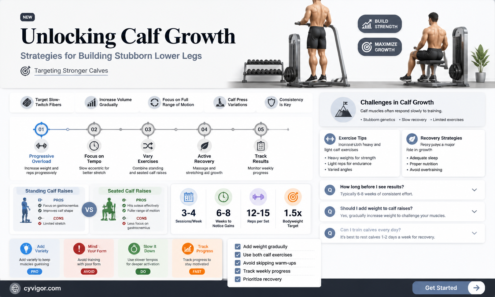 are calf muscles hard to grow