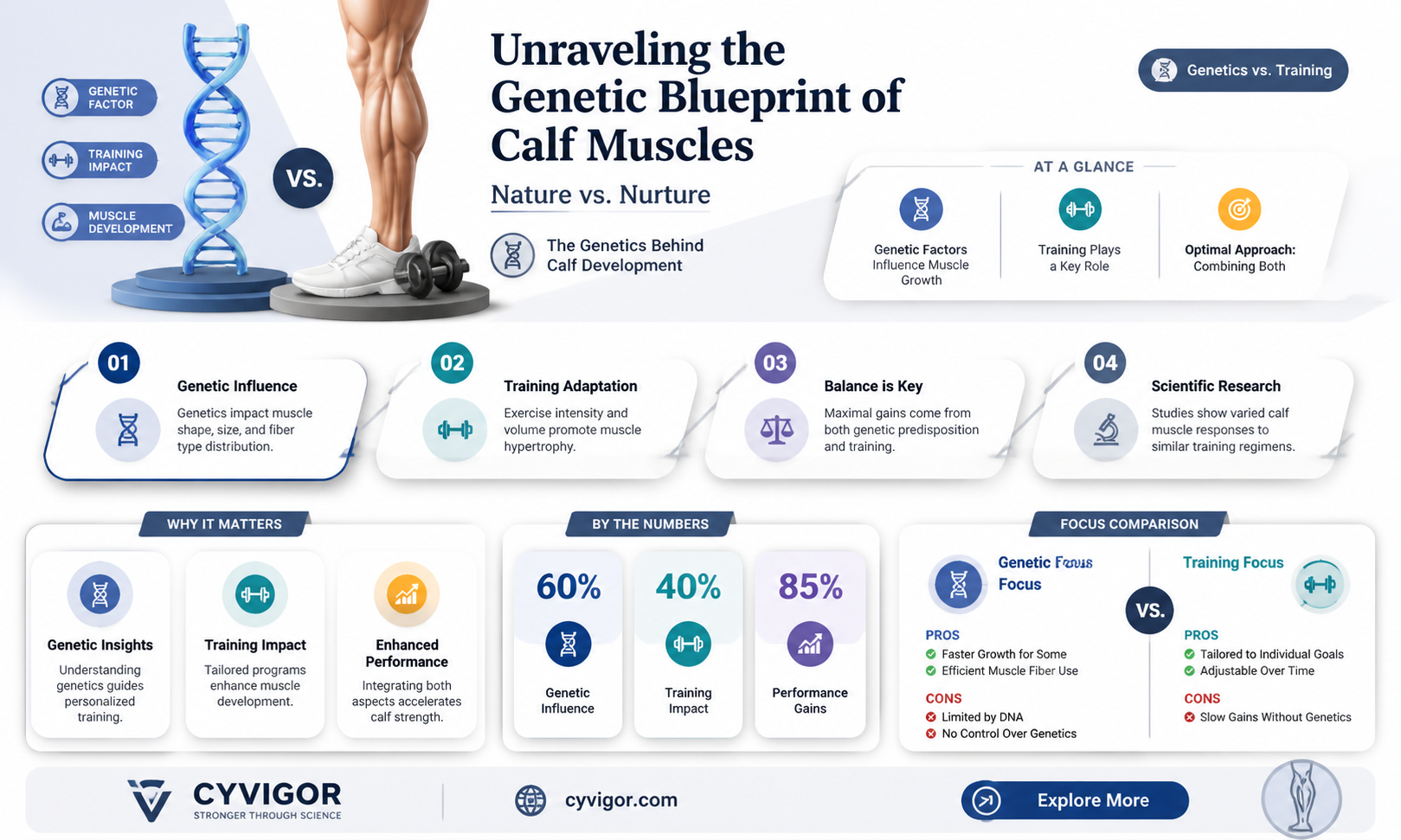 are calf muscles genetic
