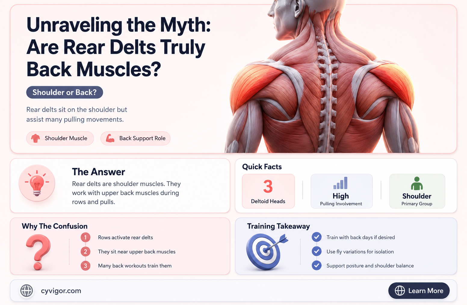 are rear delts a back muscle