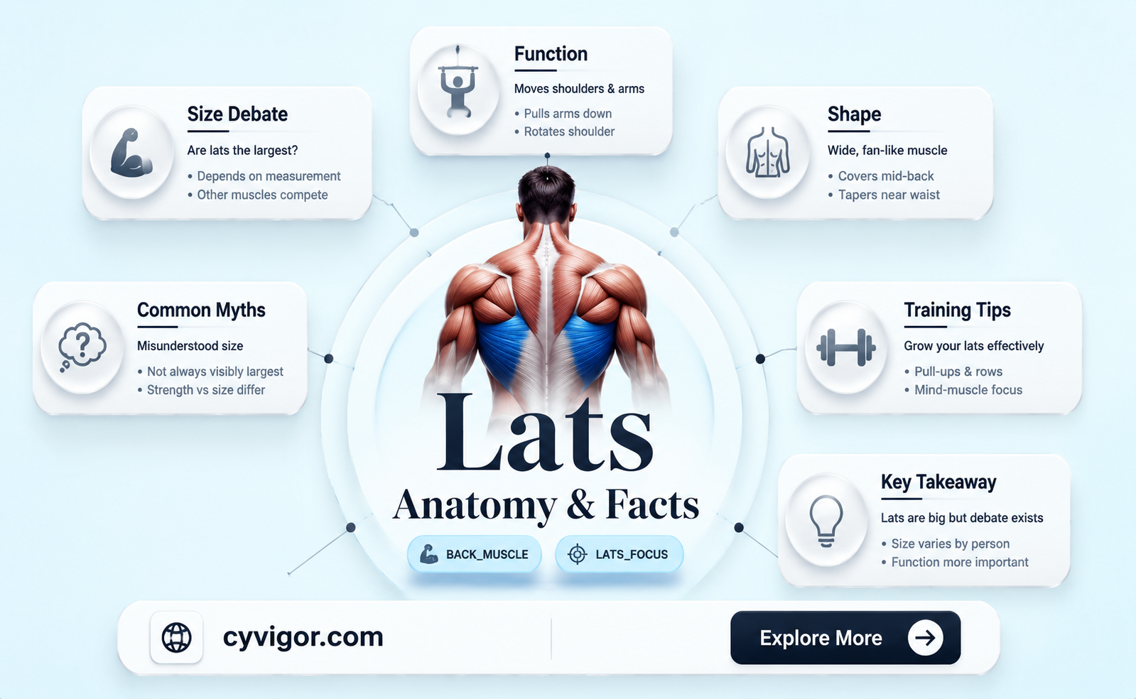 are lats the largest muscle in the back