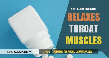 Relax Your Throat: Discover the Active Ingredient for Muscle Relief