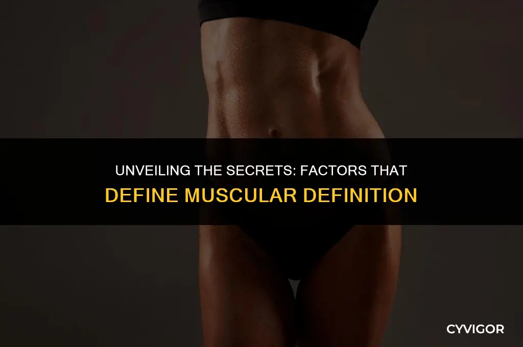 what affect how well defined muscles are