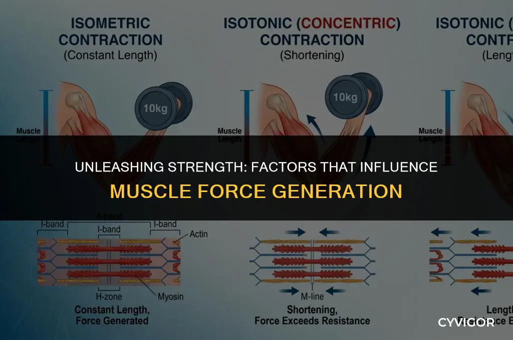what affects muscle force generation
