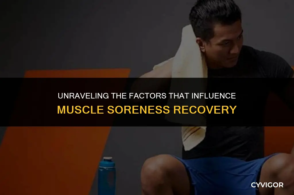 what affects recovery of muscle soreness