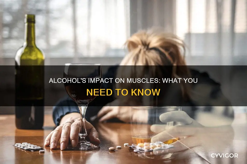 what alcohol does to muscles
