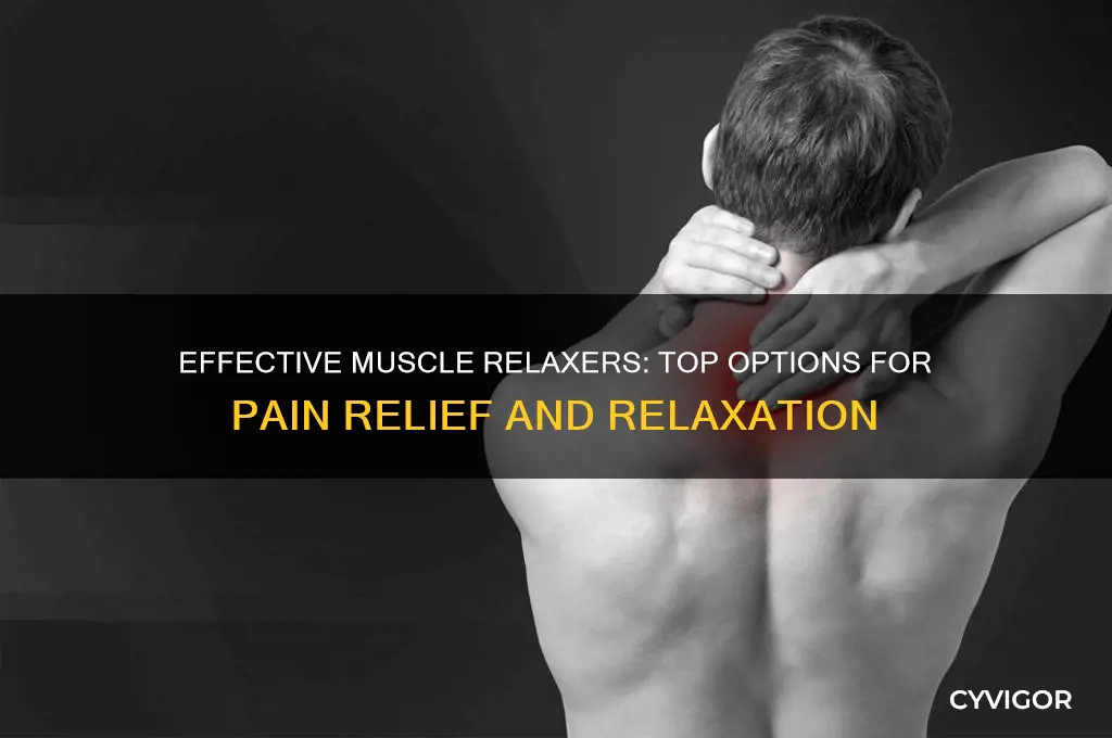 what are best muscle relaxers