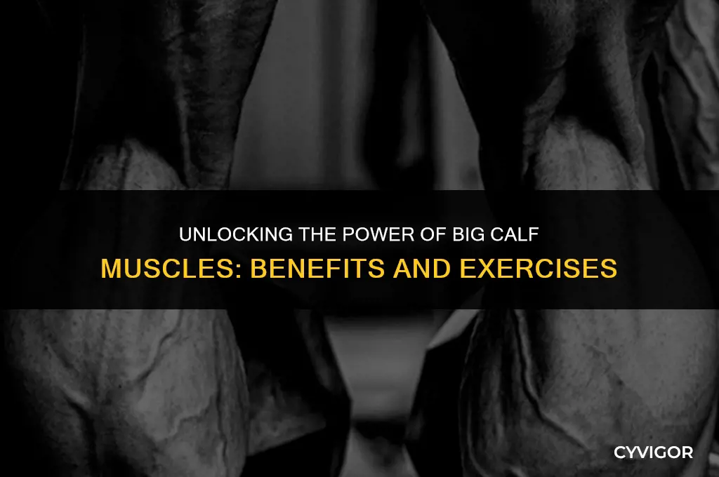 what are big calf muscles good for